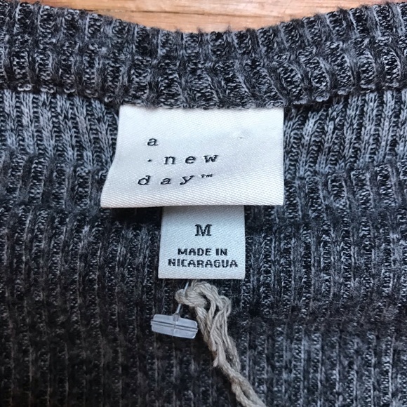 A New Day Gray Knit Bodycon Dress, NWT, M - Picture 3 of 14